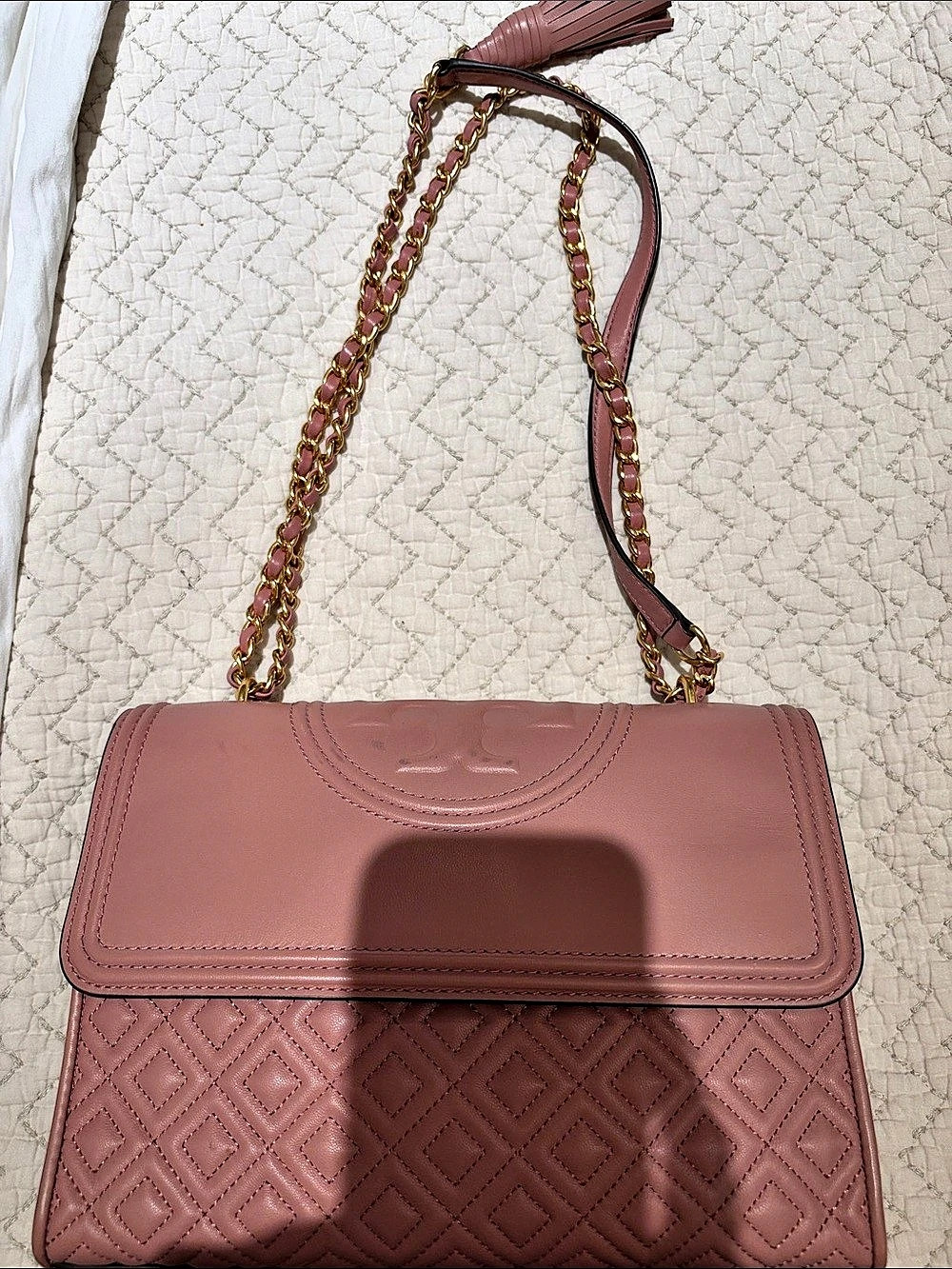 Tory Burch Fleming Small Convertible Shoulder Bag Pink